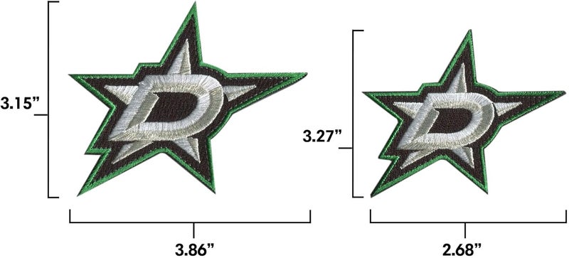HEDI Dallas Stars Primary Logo Hook Hook Patch (Small) (V elcro Patch - NOT Iron On) (License Reseller) - by HEDiGEAR - Image 2